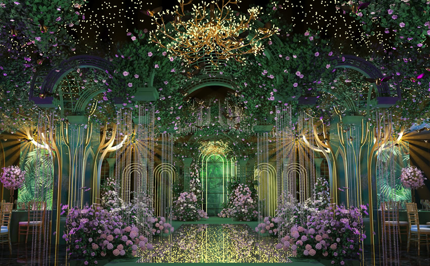 呈贡奇妙森林婚礼堂效果展示